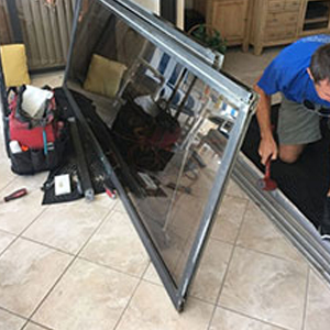 sliding glass door frame repair Carlsbad